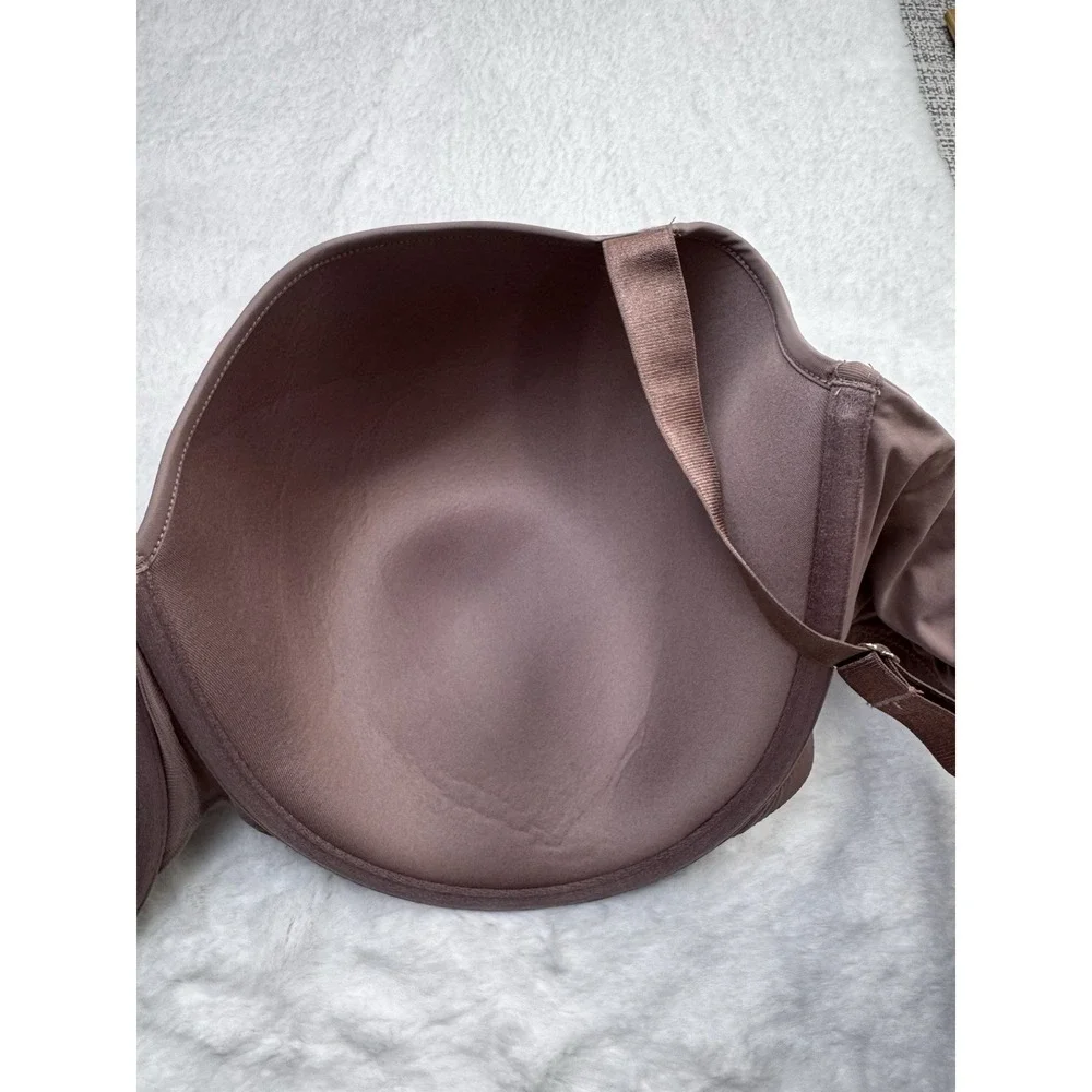 New Third Love 24/7 Lace Detail T-Shirt Bra Smooth‎ Cup Underwire Taupe 48D